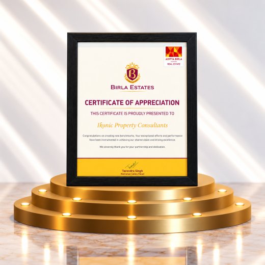 Certificate of Appreciation – Birla Estates